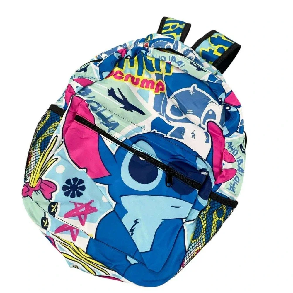 Disney Lilo & Stitch Backpack Crump Aloha‎ School Travel Lightweight NEW